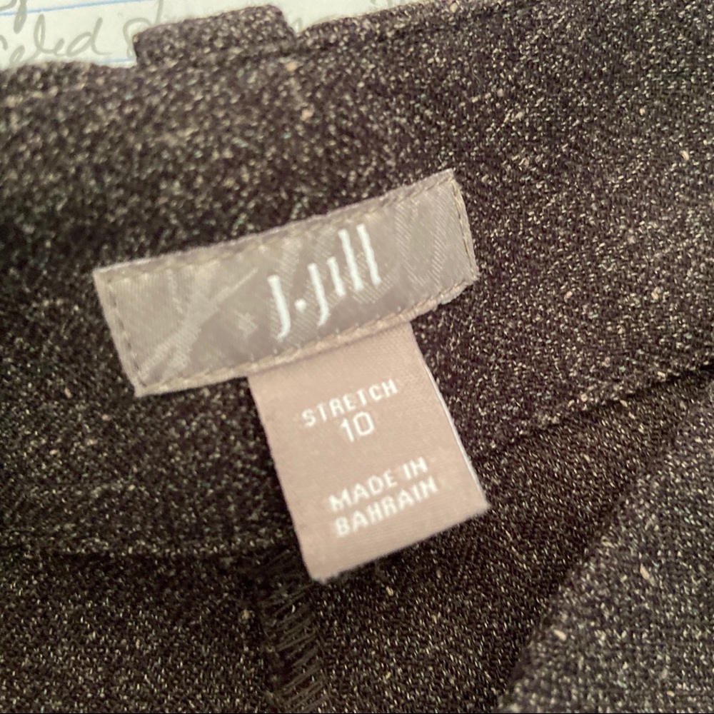 J. Jill Chocolate Brown Tweed Trousers Size 10 - Picture 6 of 7